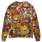 Day Of The Dead Floral Skull Art – Sweater - Ugly Christmas Sweater