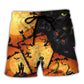 Black Cat Halloween Fun Style – Beach Short