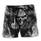 Skull Bold Warning About Protecting Your Boundaries – Beach Short