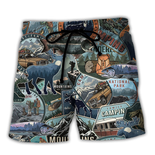 Camping When You Can Walk Among Strangers Outdoor Theme – Beach Short