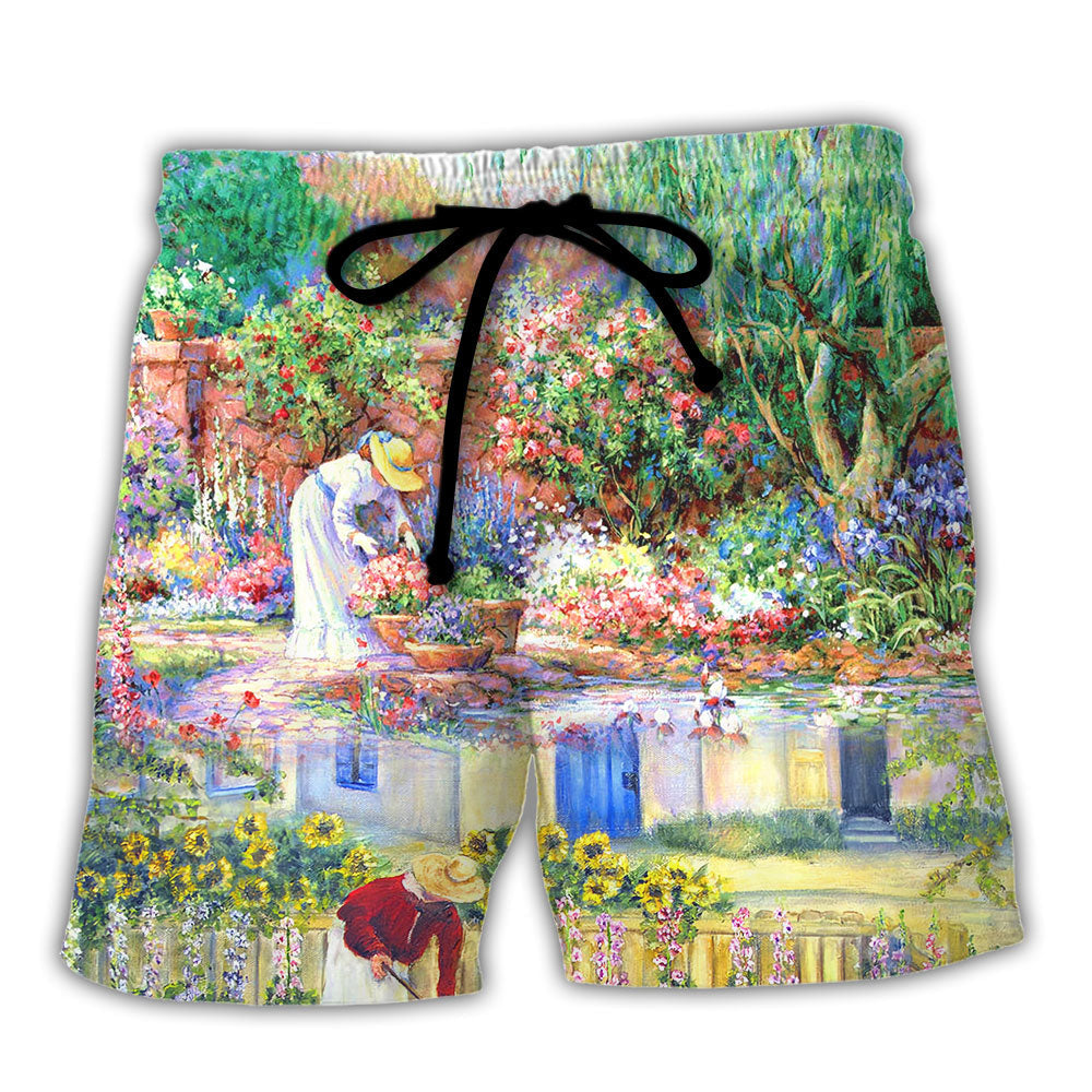 Gardening Floral Gardeners Together – Beach Short