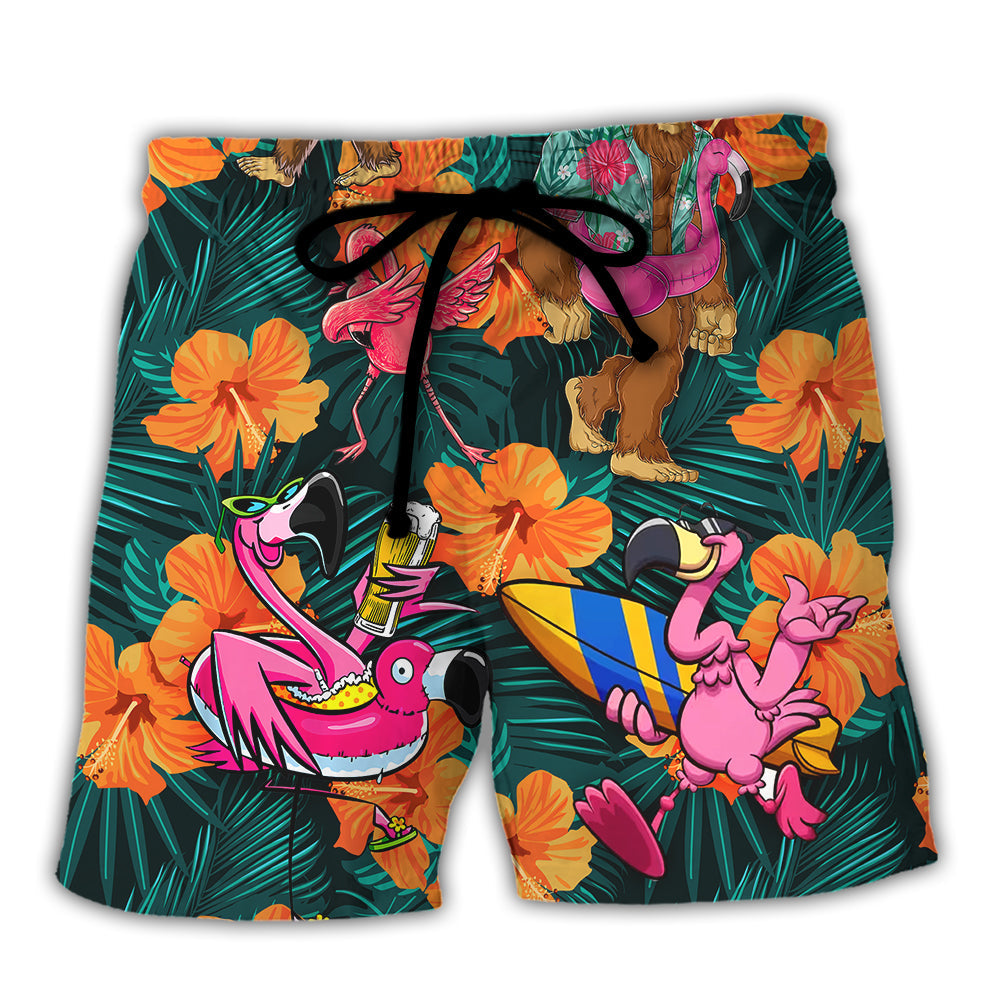 Flamingo Bigfoot Life Is Better At The Beach – Beach Short