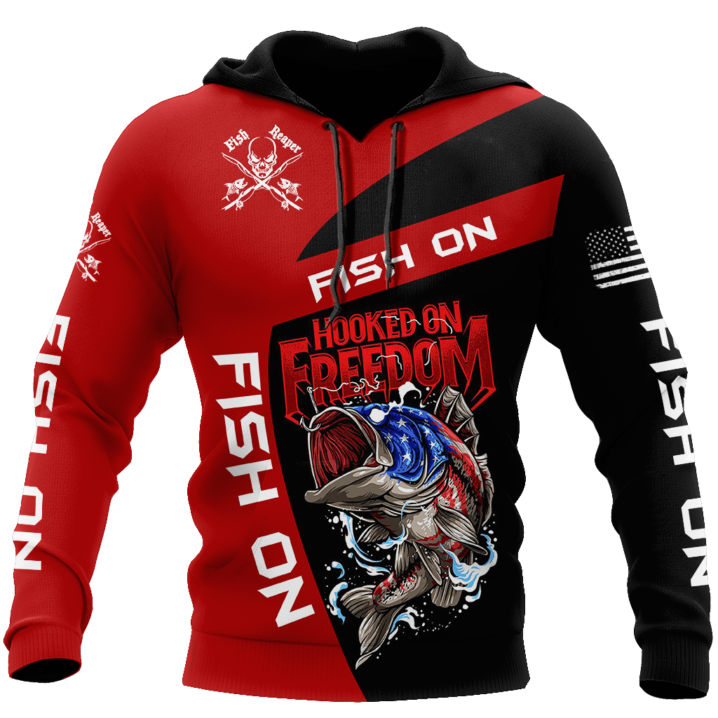 Collection Hooked On Freedom Fish – 3D Hoodie