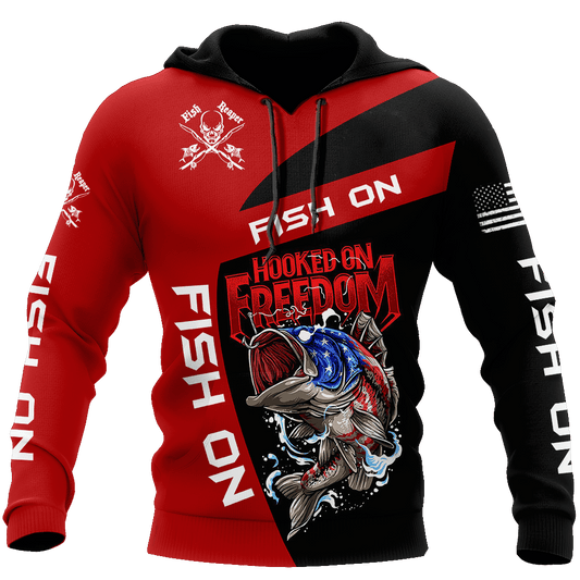 Collection Hooked On Freedom Fish – 3D Hoodie