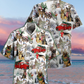 German Shepherd Dogs Snowy Christmas Theme - Hawaiian Shirt

