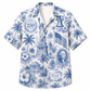 America 250th Blue Patriotic Hawaiian Shirt