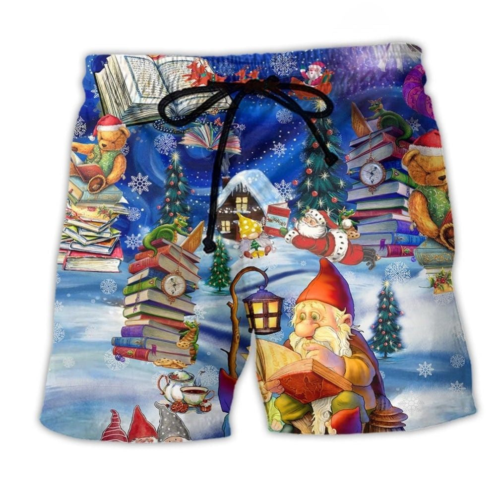 Christmas Reading Makes Me Happy - Beach Short