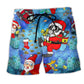 Diving Santa Christmas - Beach Short