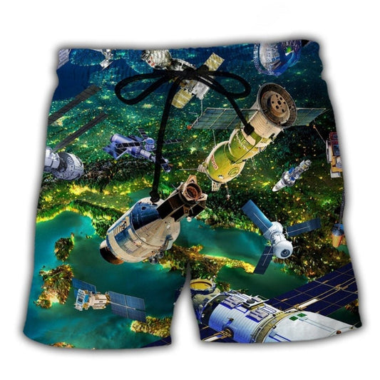 Satellite Need More Green Space - Beach Short