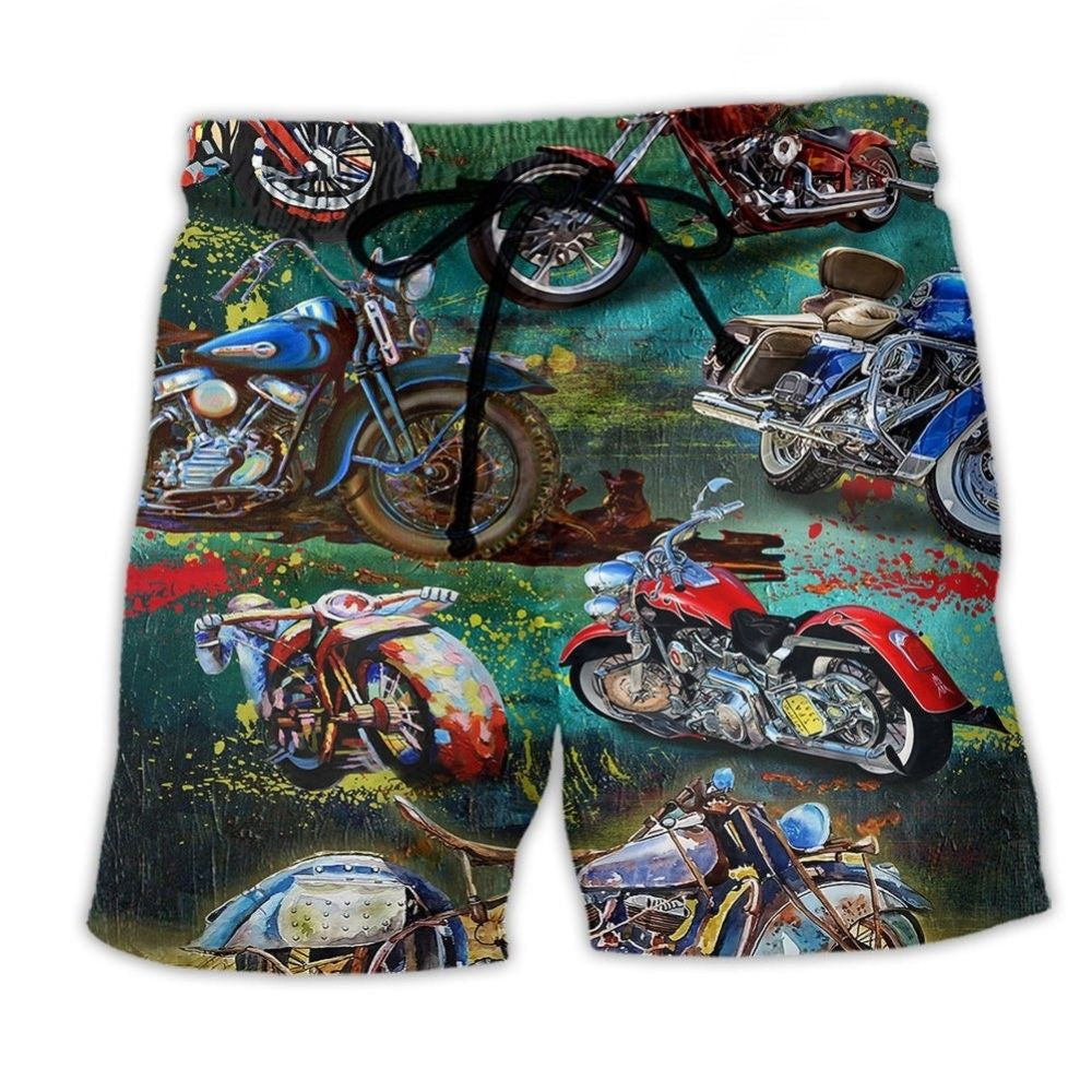 Motorcycle Freedom Full Tank - Beach Short