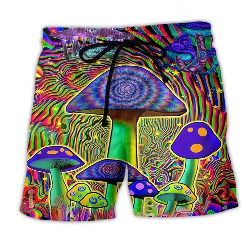 Hippie Big Mushroom Magic Style - Beach Short