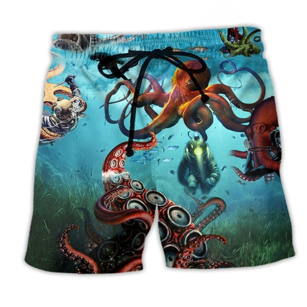 Octopus Giant Diver - Beach Short