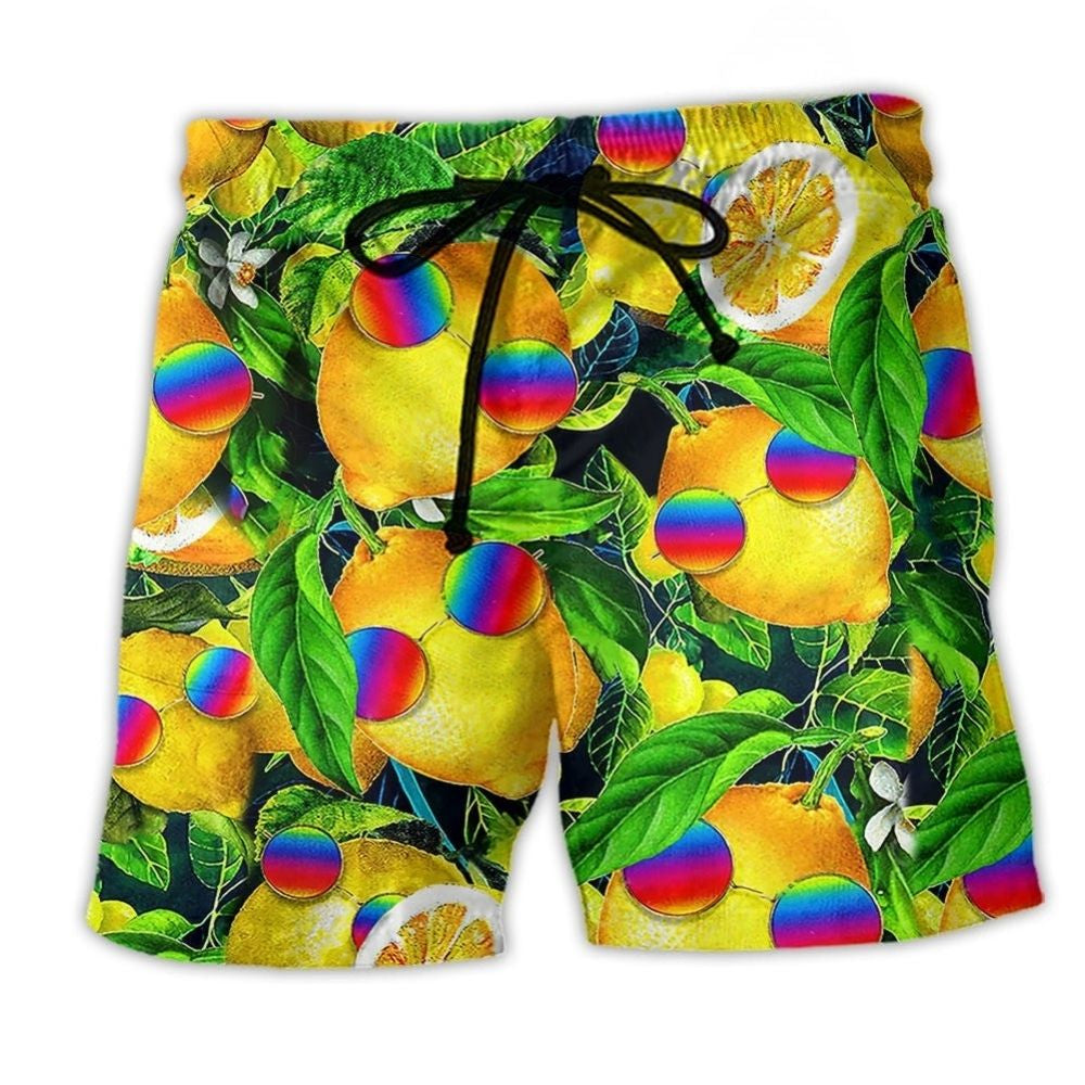 Hippie Lemon Fruit Peace - Beach Short