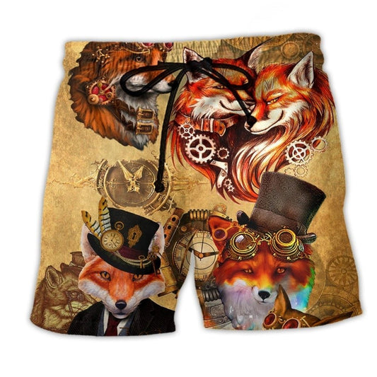 Fox Vintage Magic Forest Style – Beach Short