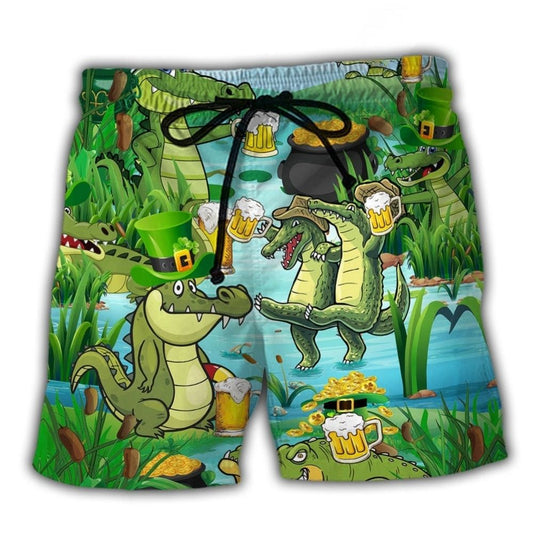 Crocodile Beer Lover Funny Style – Beach Short