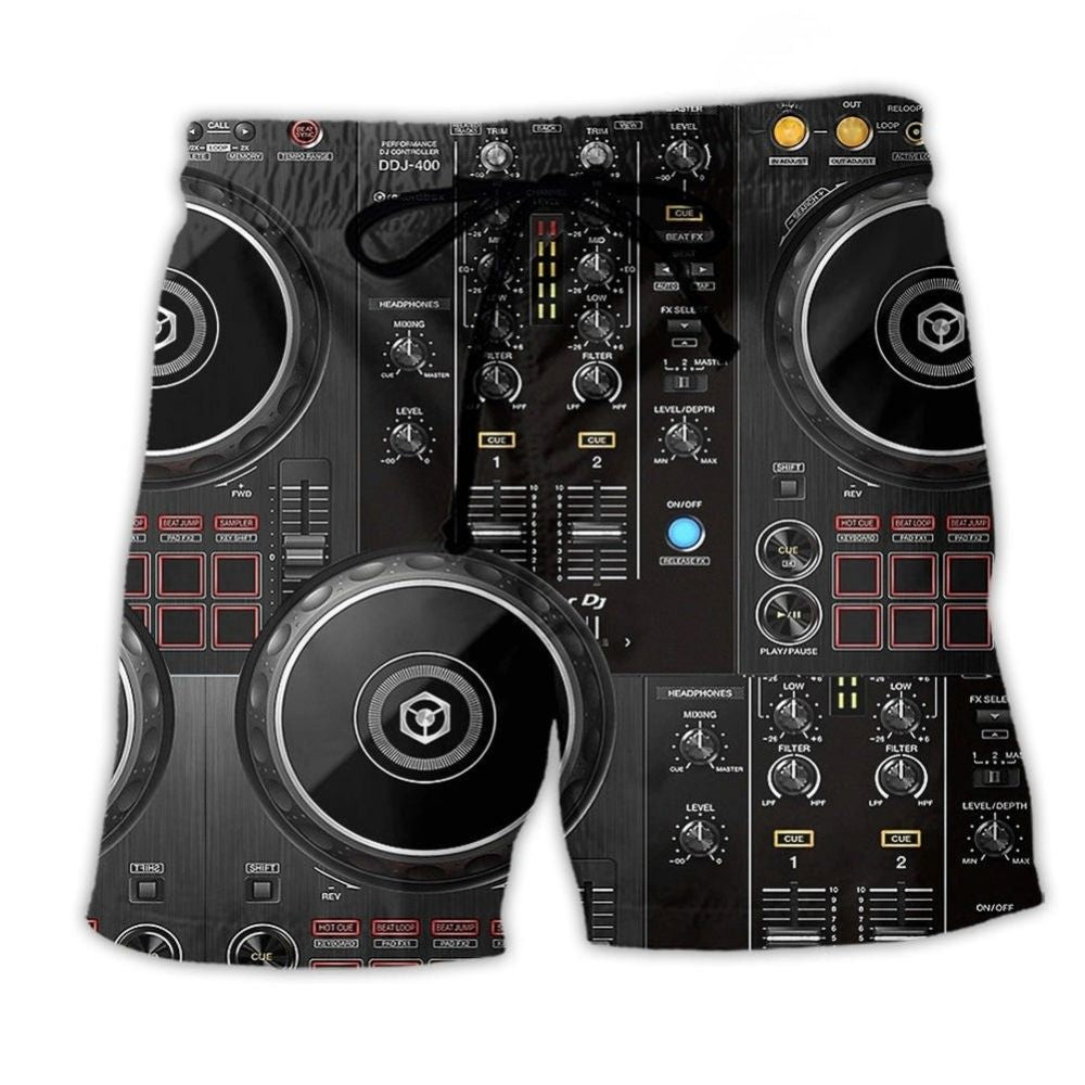 Music DJ Life Fun Quote – Beach Short