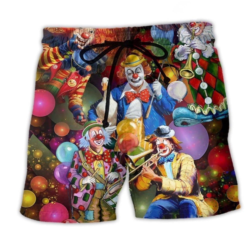 Clown And Duck Happy Fun Style – Beach Short