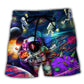Astronaut Galaxy Floating Art – Beach Short