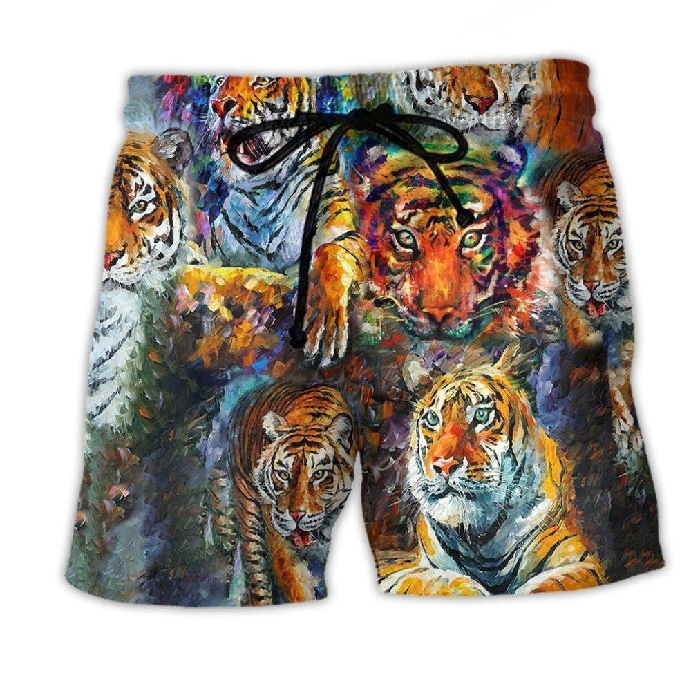 Tiger Eyes Wild Style – Beach Short