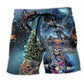 Rock Party Music Skull – Beach Short
