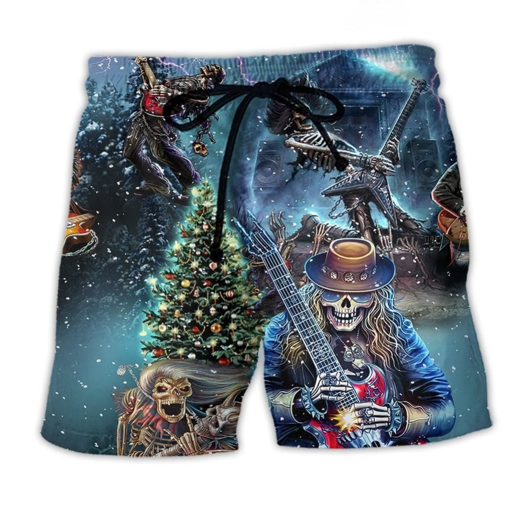 Rock Party Music Skull – Beach Short