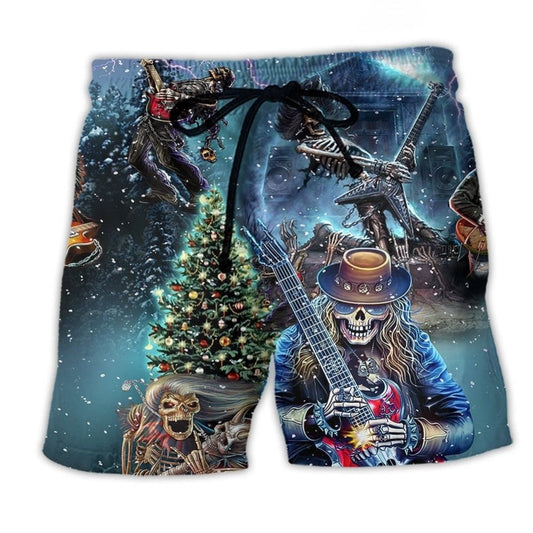 Rock Party Music Skull – Beach Short