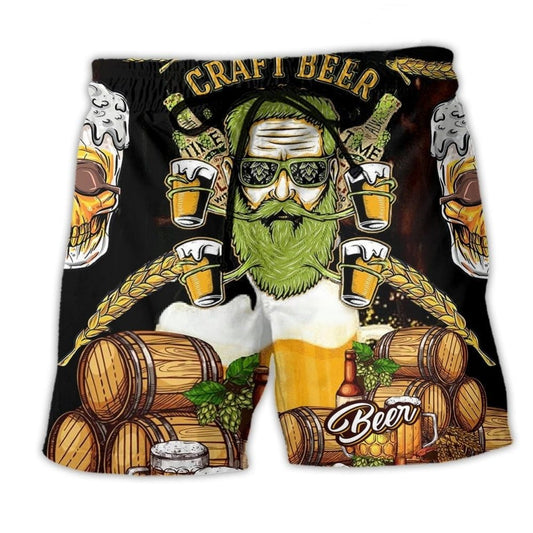 Skull Craft Beer Cool – Beach Short