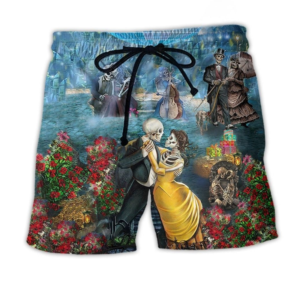 Romantic Skull Love Life – Beach Short