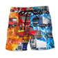 Keep On Trucking Driver – Beach Short