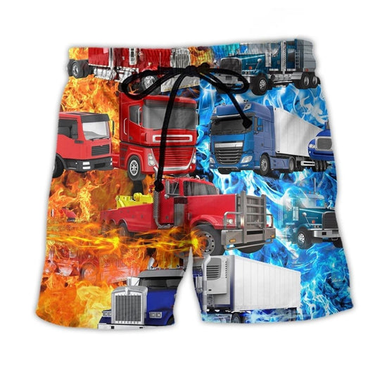 Keep On Trucking Driver – Beach Short