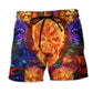 Fire Skull Love Style – Beach Short