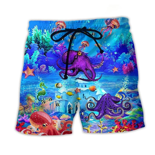 Octopus Fresh Ocean Love – Beach Short