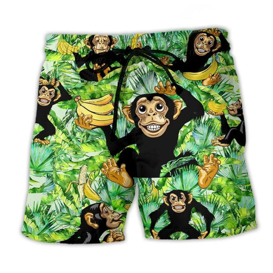 Monkey Banana Tropical Love – Beach Short