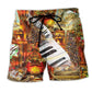 Church Piano Music Art – Beach Short