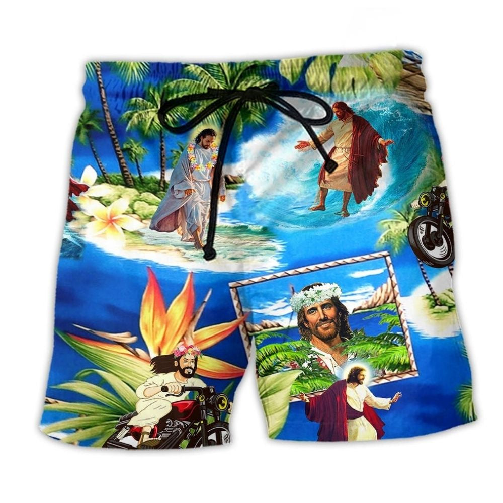 Jesus Stay Cool Summer Faith - Beach Short