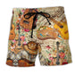 Guitar Music Floral Life - Beach Short