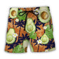 Avocado Tropical Floral Vibe - Beach Short