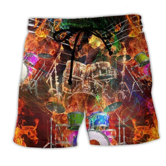 Drum Music Is My Life - Beach Short