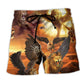Lion Strength Love Life Art - Beach Short