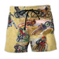 Vintage Motorcycle Cool Art - Beach Short
