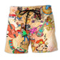 Hippie Music Peace Life Notes - Beach Short