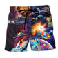 Galaxy War And Peace Art - Beach Short