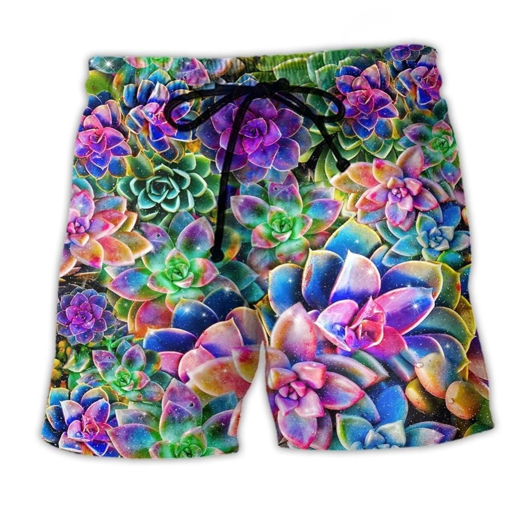 Succulents Are Planttastic - Beach Short