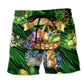 Funny Easter Bunny Art - Beach Short