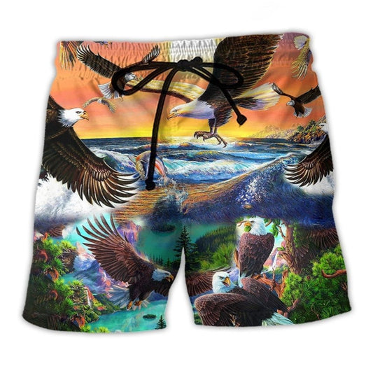American Eagle Nature Spirit - Beach Short