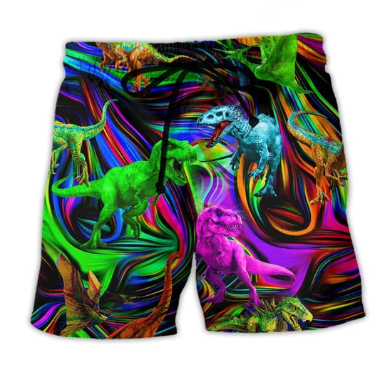Dinosaur Summer Style Art - Beach Short