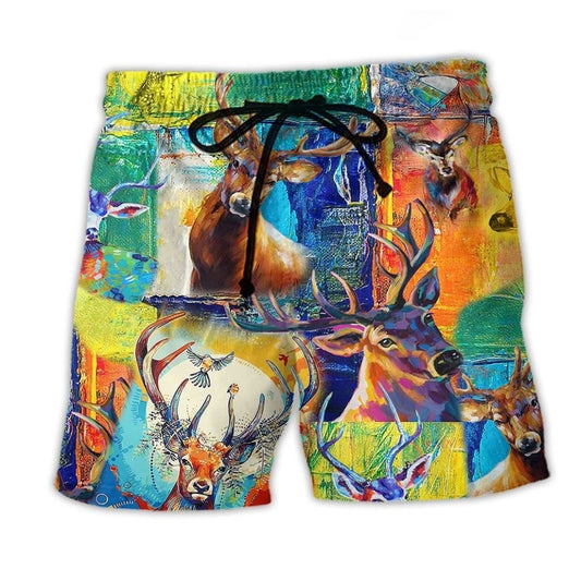 Deer Animal Love Nature - Beach Short