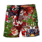 Football Santa Christmas Fun - Beach Short