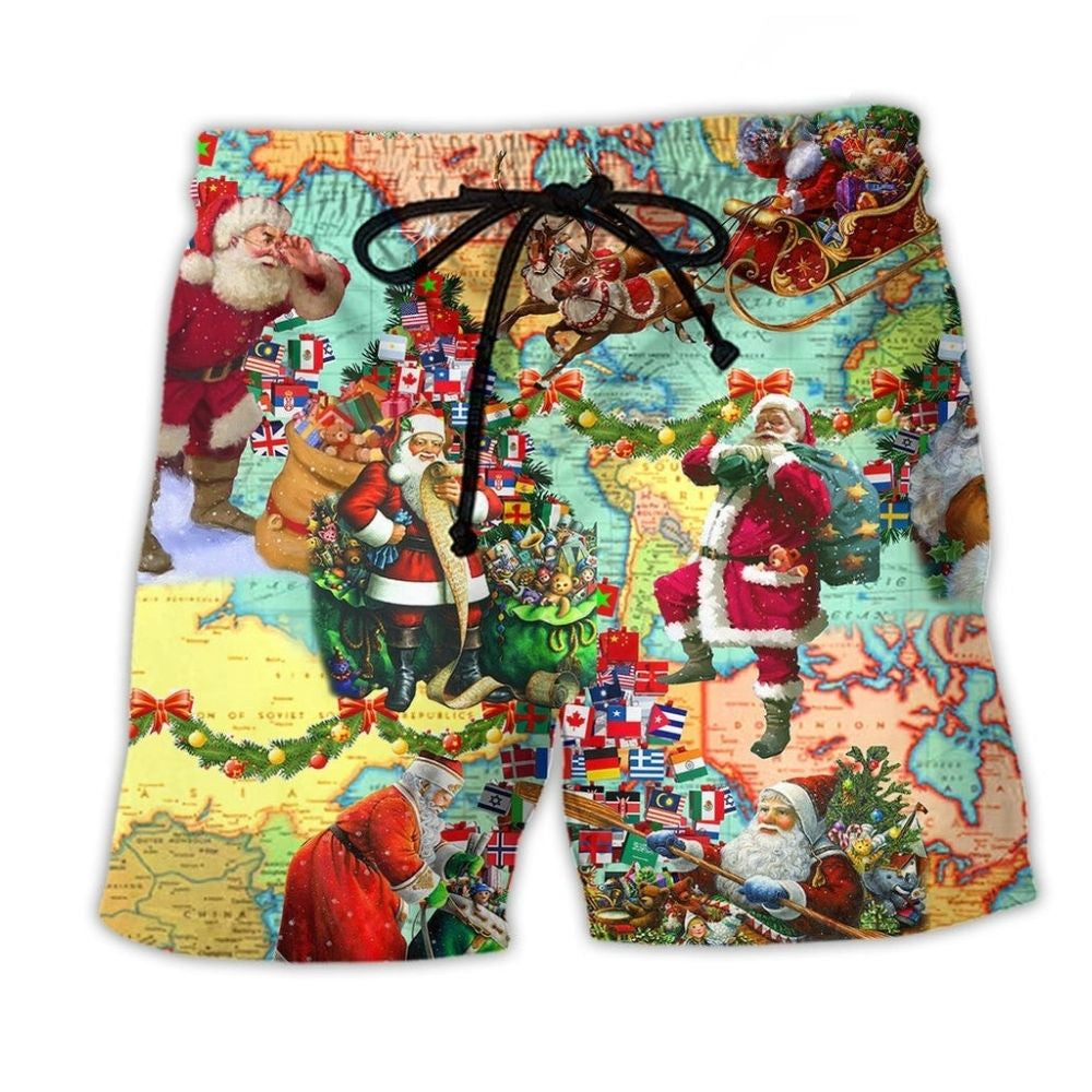 Christmas Santa Love Style - Beach Short