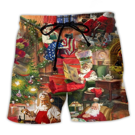 Santa Everyday Life Christmas - Beach Short
